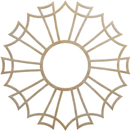 Ekena Millwork Augustus Wood Fretwork Pierced Ceiling Medallion, Birch, 26"OD x 9 1/8"ID x 3/8"T CMWP26X26X0375AUBI
